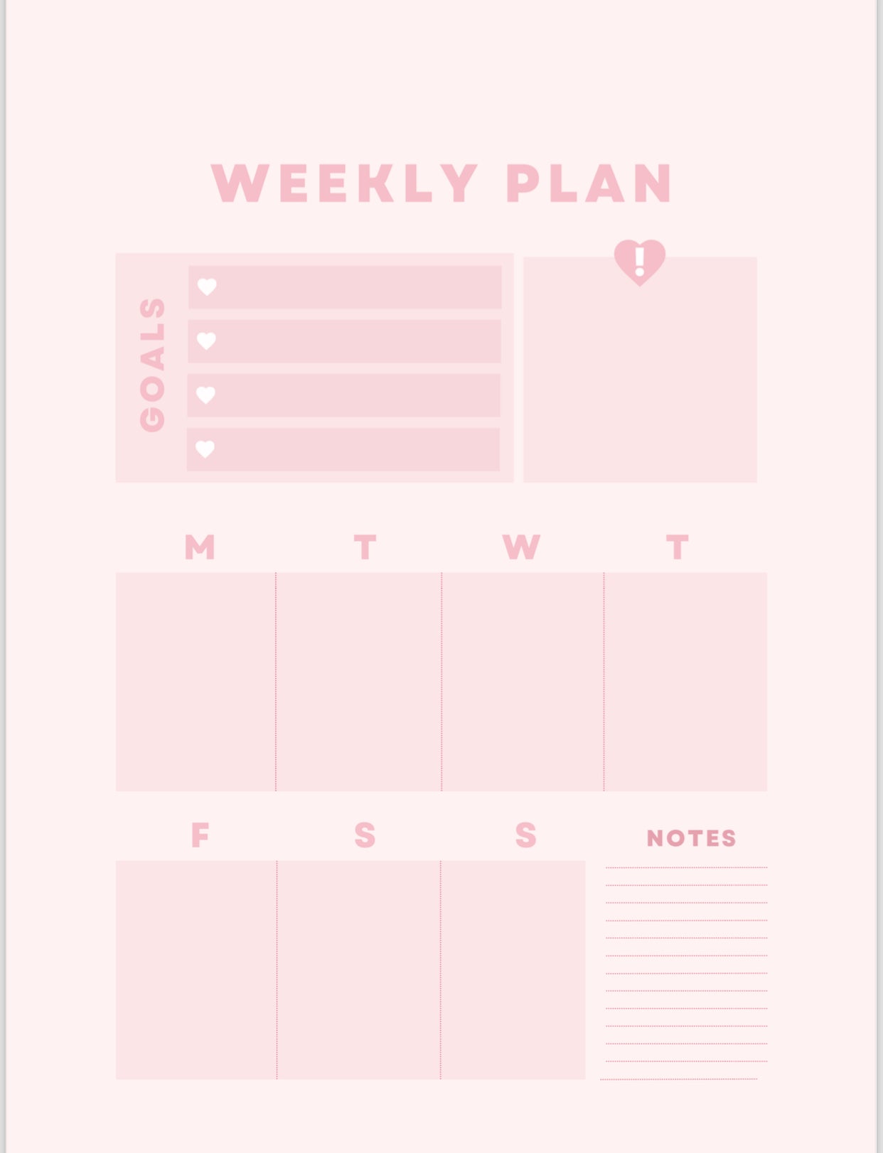 Monthly + Weekly + Daily Planner