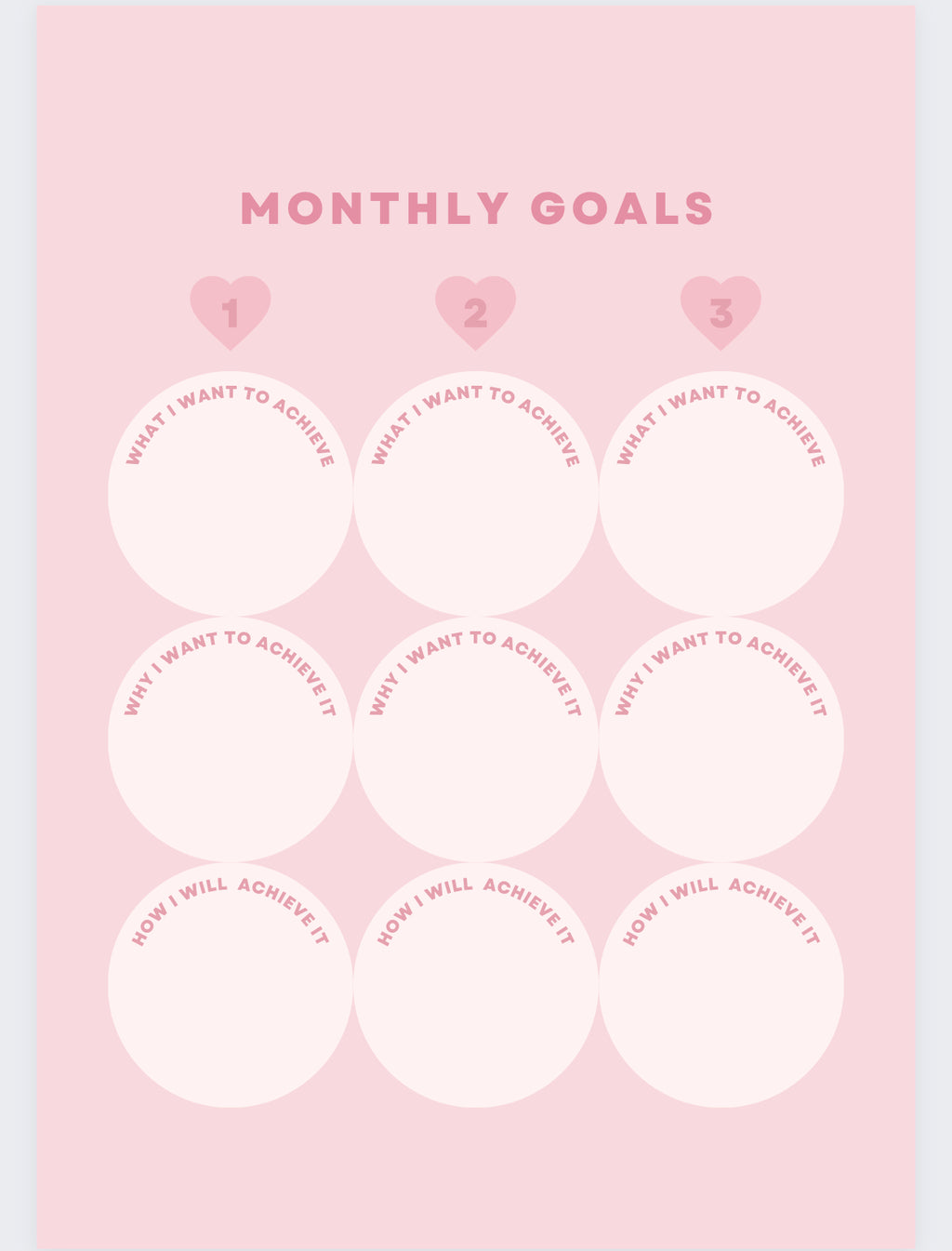 Monthly + Weekly + Daily Planner