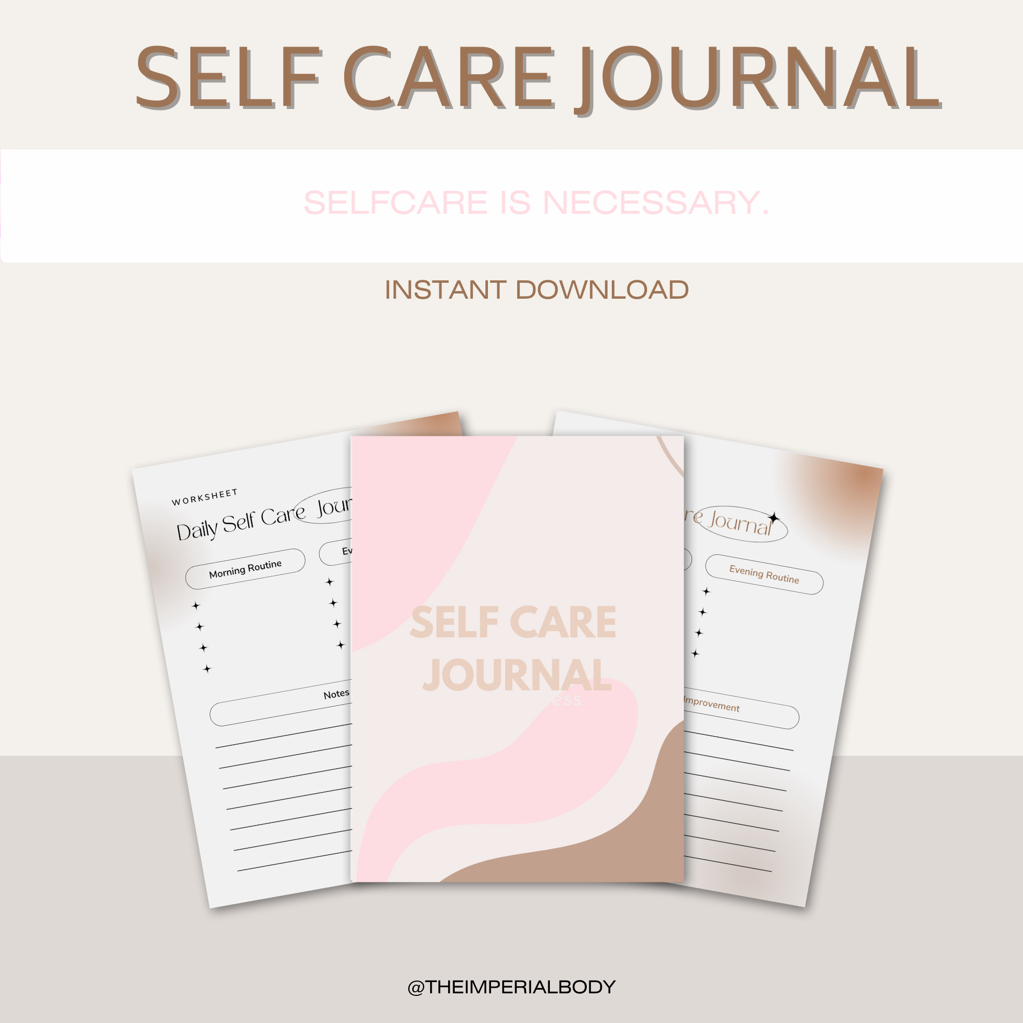 Daily Self Care Journal