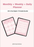Monthly + Weekly + Daily Planner